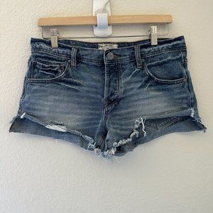 Free People Denim Shorts In Blue Sz 28